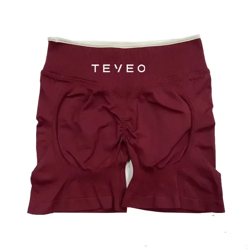 TEVEO مقاعد يوجا النساء 2 قطعة سلس تأثير الصالة الرياضية مجموعة سراويل اللياقة البدنية اللياقة البدنية الدراجات مطاطا الرياضة تجريب الملابس الصدرية بالجملة