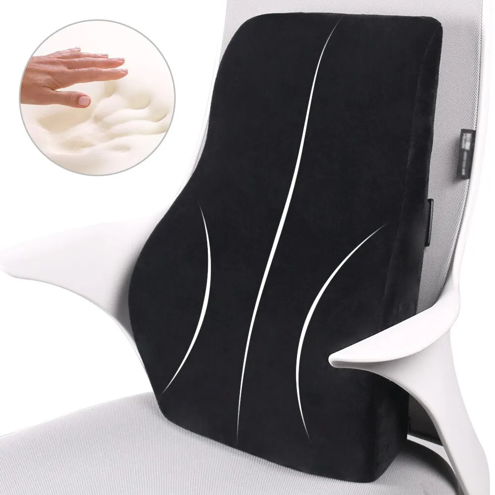 Car Seat Cushion Waist Support Pillow Office Chair Rebound Memory Foam Relax Support Relieve Driving Fatigue And Office Sitting