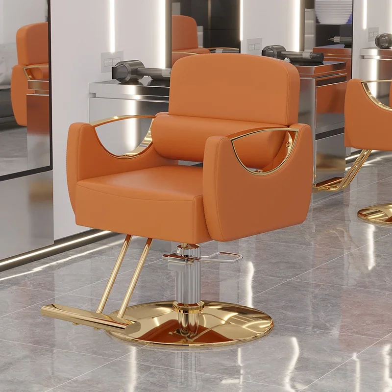 Counter Stylist Barber Chair Lounge Cheap Podiatry Ergonomic Simple Stool Gold Shop Taburetes Con Ruedas Furniture Beauty Salon
