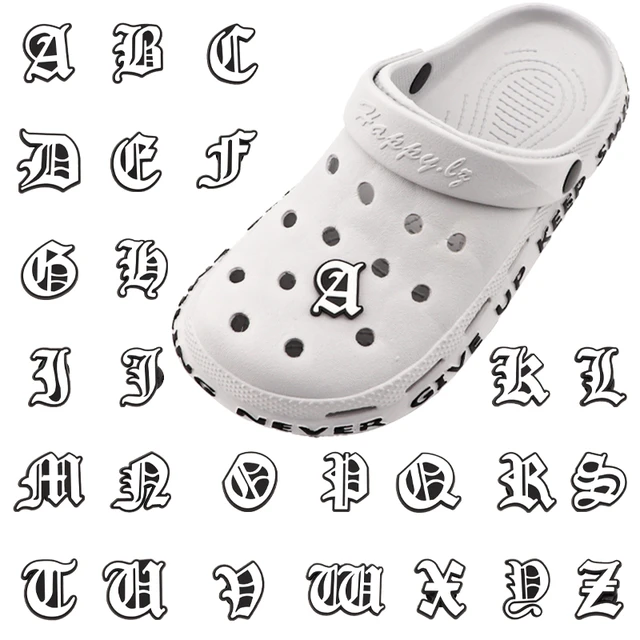 Crocs Jibbitz Letters  Personalise your Crocs with the One-Size Jibbitz,  Letter H : : Fashion