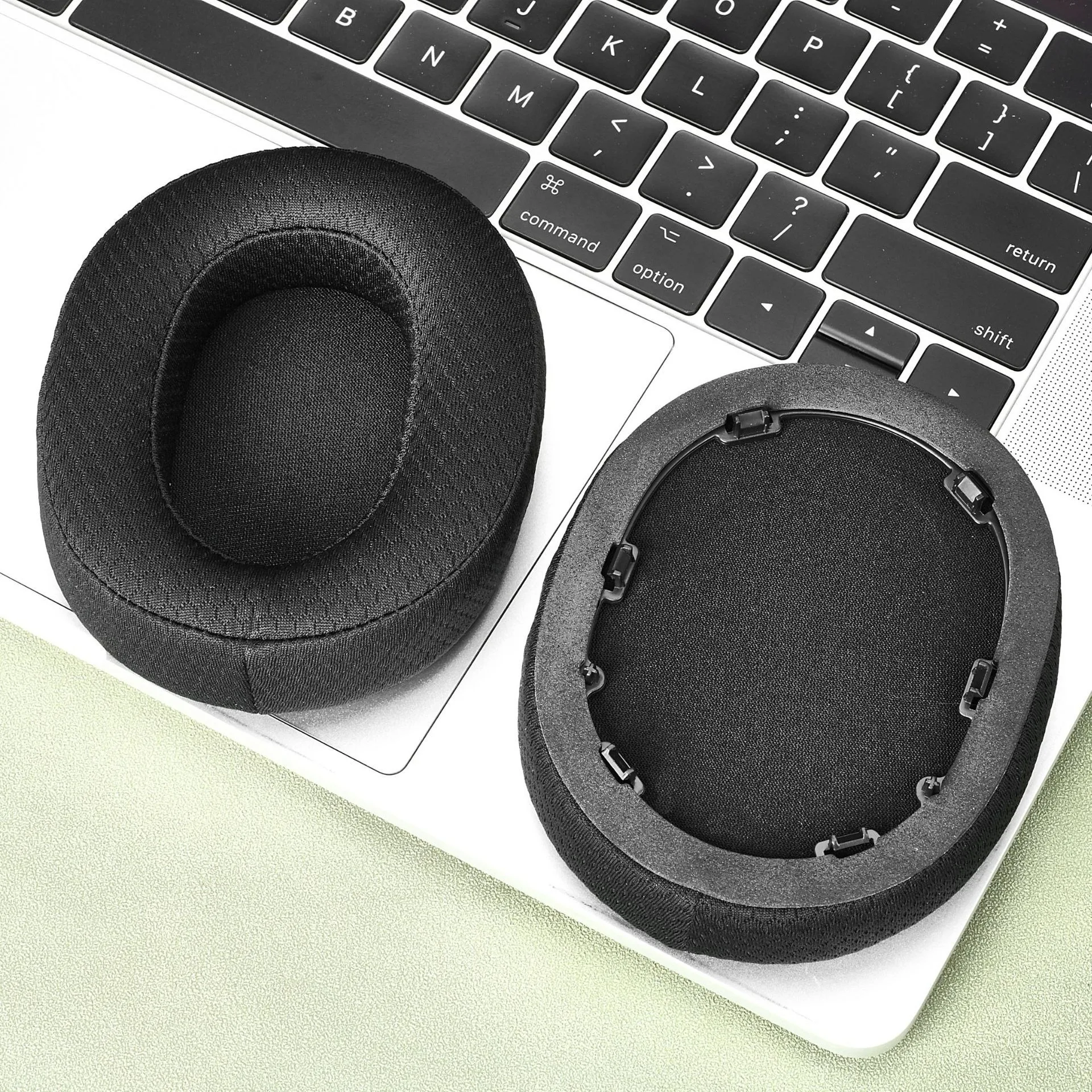 WHG910N/B Earpads for Sony INZONE H9 II WH-G910N Headset Replacement Ear Pads Cushions Fabric Mesh & Protein & Cooling Gel
