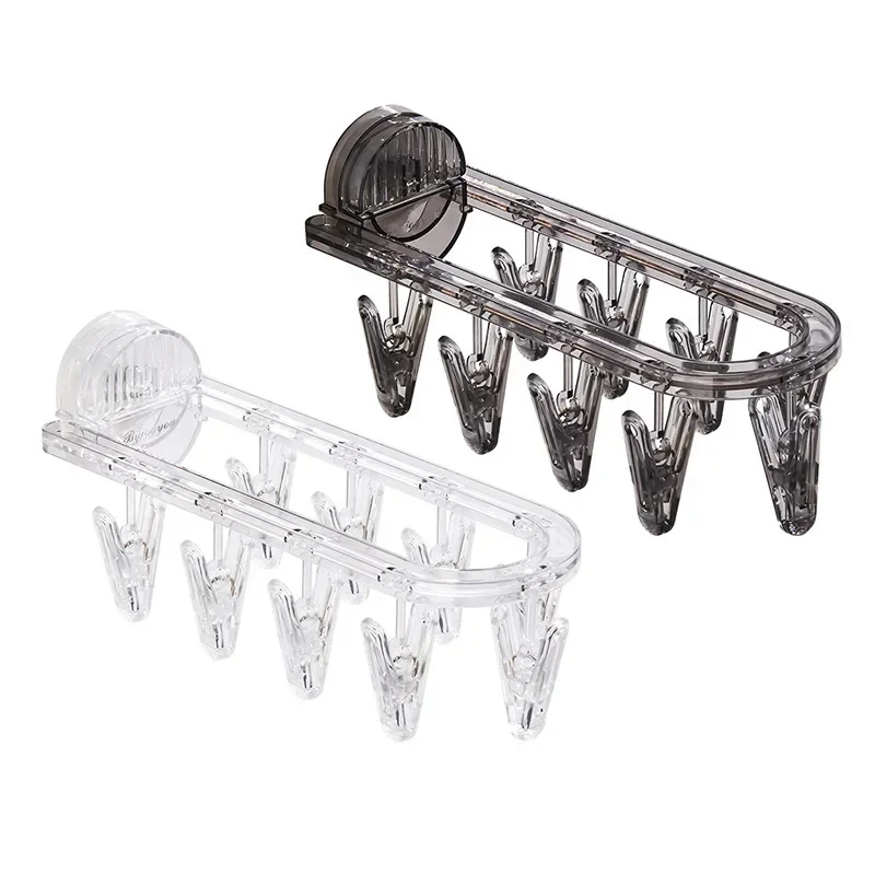 

Zuignap Type Haak 6 Rijen Voor Keuken Badkamer Hoekophanging Zonder Markeringen Hanger Haak Folding clothes hanger