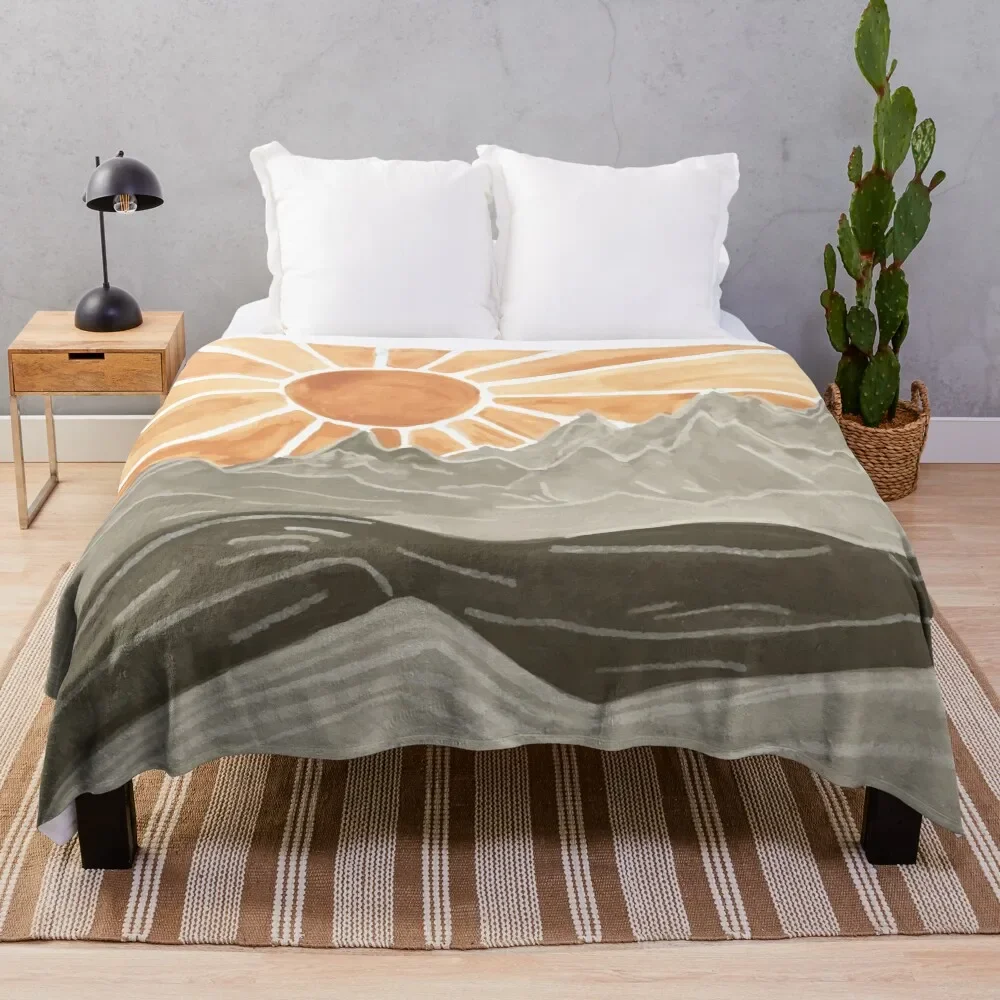 Sunburst Throw Blanket Polar Bed covers Blankets