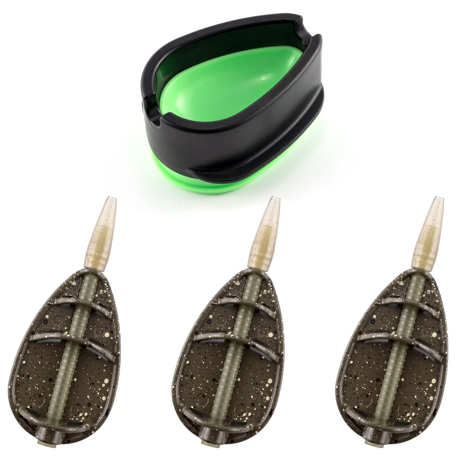 

Inline Method Feeder Carp Fishing Tool 25g 35g 45g Fishing Feeder Mould Bait Thrower Bait Plumb Holder Set Pesca