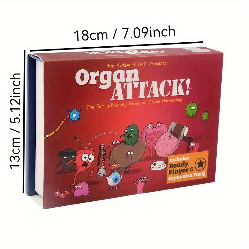 Organ Attack! Tabletop Card Game Pop Bunny Board games card games board games