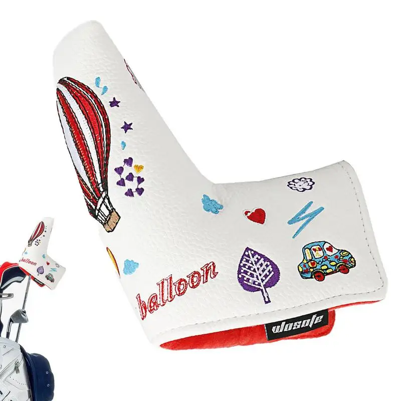 Cubierta magnética de cuero PU para la cabeza del palo de Golf, Protector de hierro reutilizable, accesorios para la cabeza