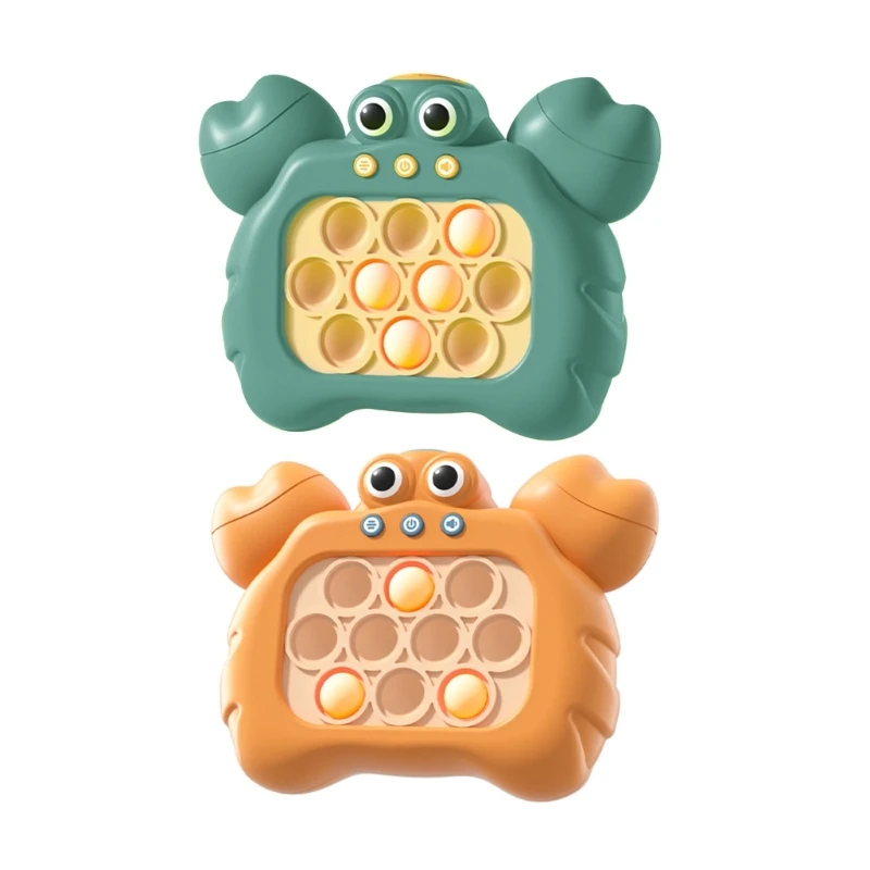 

Handheld Game Console Light Up Game Toy Sensory Toy Popular Cartoon Puzzle Game Machine with Sound 3-9Y Kids Gift