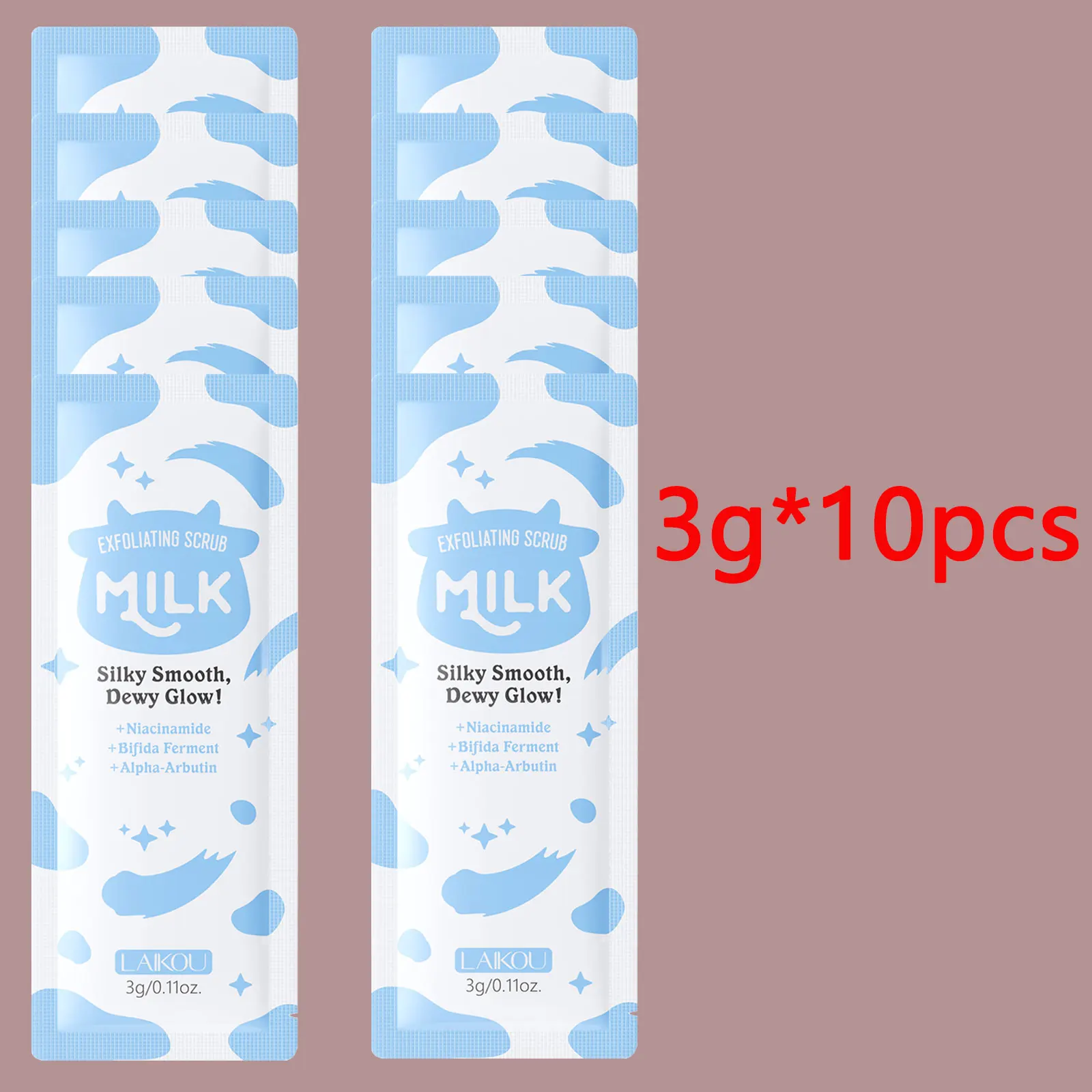 LAIKOU Milk Body Facial Scrub  Cream Lotion Moisturizing Deep Cleansing Gentle Tender Face Exfoliation Skin Care Product