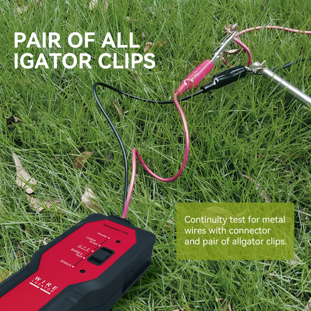 Noyafa Underground Cable Locator NF-817 Visual Fault Wire Tracer Anti-Interference Cable Tester Professional Cable Finder 3