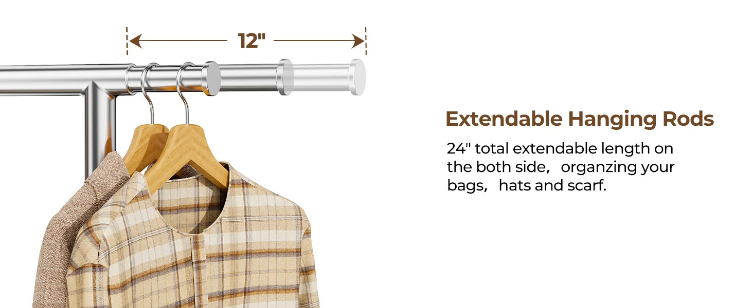 extendable hanging rod