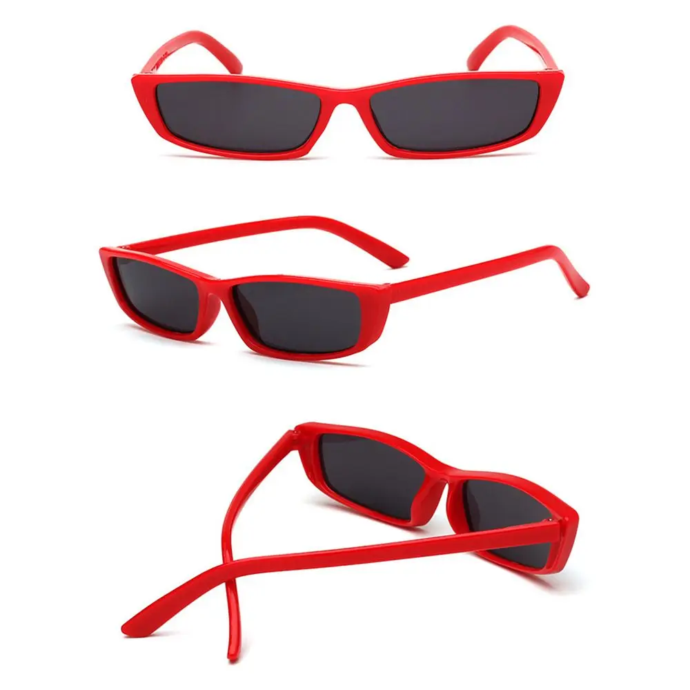 Small Rectangle Sunglasses Women's Fashion Retro Small Frame Sun Glasses Vintage Square Narrow Sunglasses Trending UV400 Eyewear
