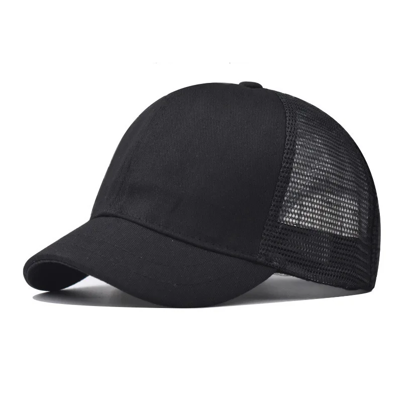 Short Brim Baseball Cap for Men Summer Cap Mesh Sun Hats for Women Solid Color Casual Cotton Summer Hats 3