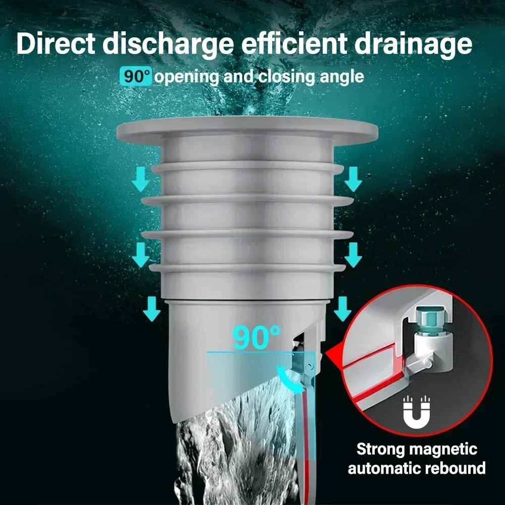 Silicone Drain Stopper Drain Stopper Basin Drain Stopper Drain Pipe Plug Bathroom Sink Plug Washbasin Drain Plug Sewer Trap Silicone Drain Pipe Seal Plug Kitchen Sink Sewer Plug Bathroom Accessories Siphon Tube Bathtub Home Drains Drainer