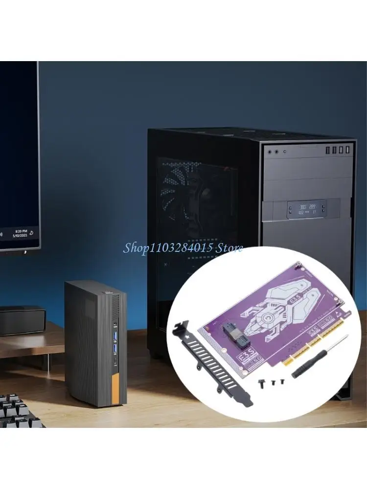 E3.S 표준용 R6FF 고속 PCIe 5.0 E3.S NVMe SSD 어댑터 카드..