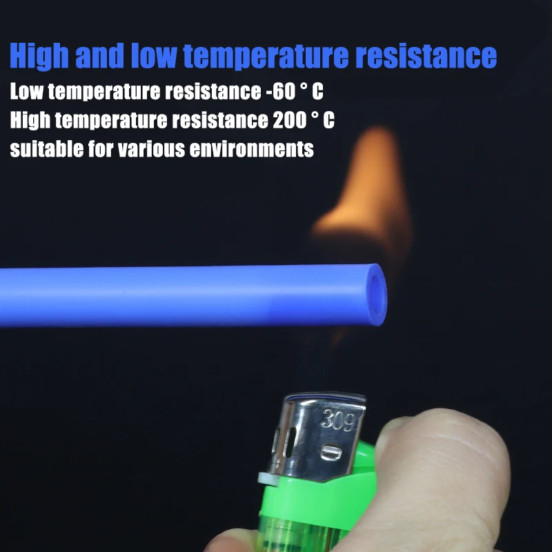 Description Picture 4 of itemSilicone Heat Shrink Tube Diameter 0.8~30mm 2500V Flexible Cable Sleeve Insulated High Temperature Soft DIY Wire Wrap Protector