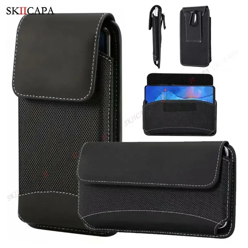Universal Oxford Cloth Phone Pouch with Belt Clip Cover