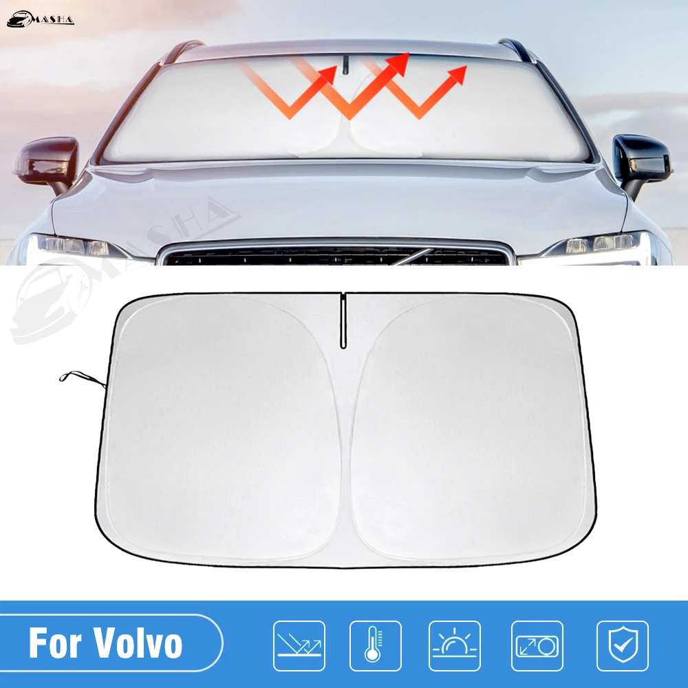Car Windshield Sun Shade Covers For Volvo XC60 20182021 2022 2023
