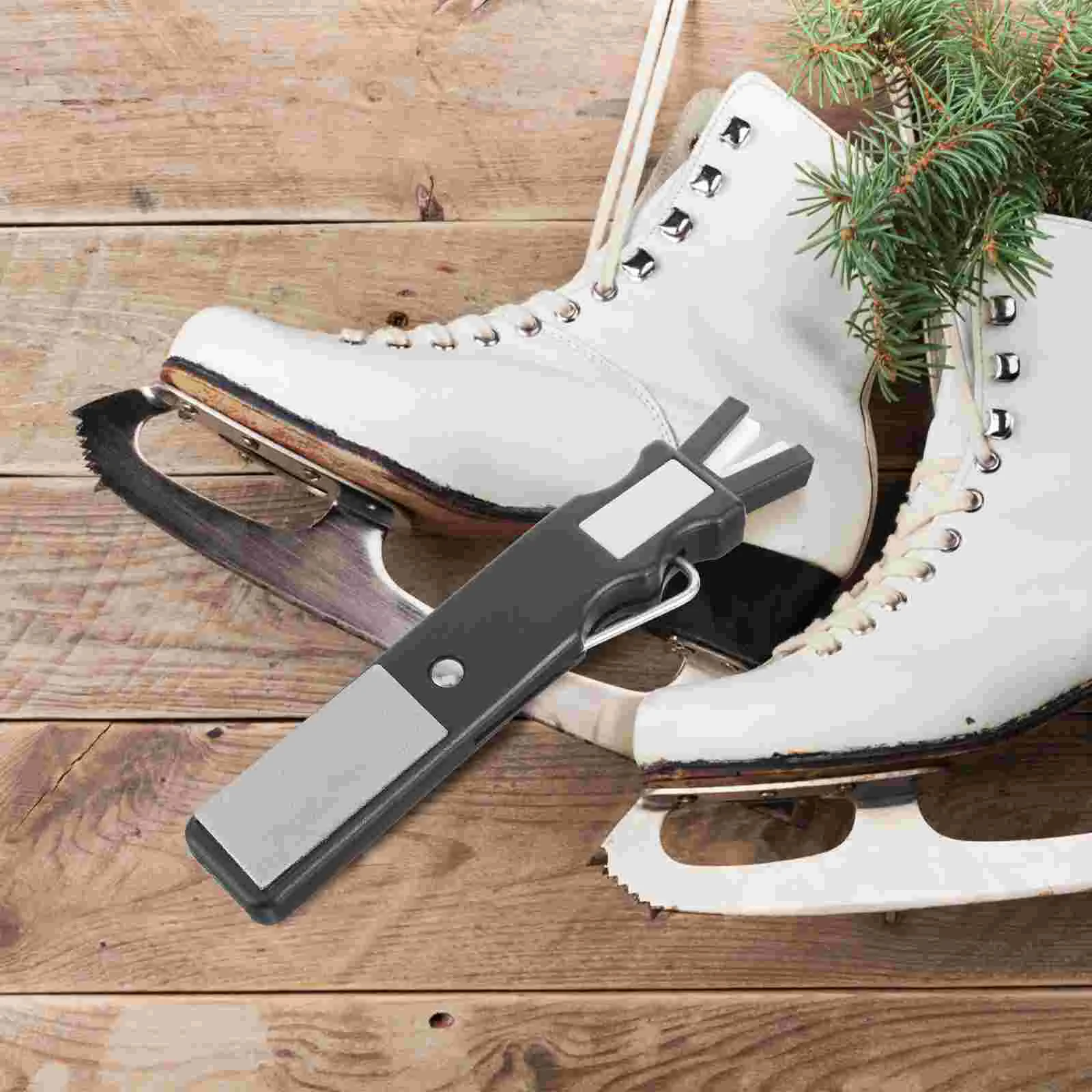 Ski Tool Sharpener For Grinding Ice Hockey Shoes Blade Skates Blades Accessory Corundum Grindstone Knife Ideal For Sharpening