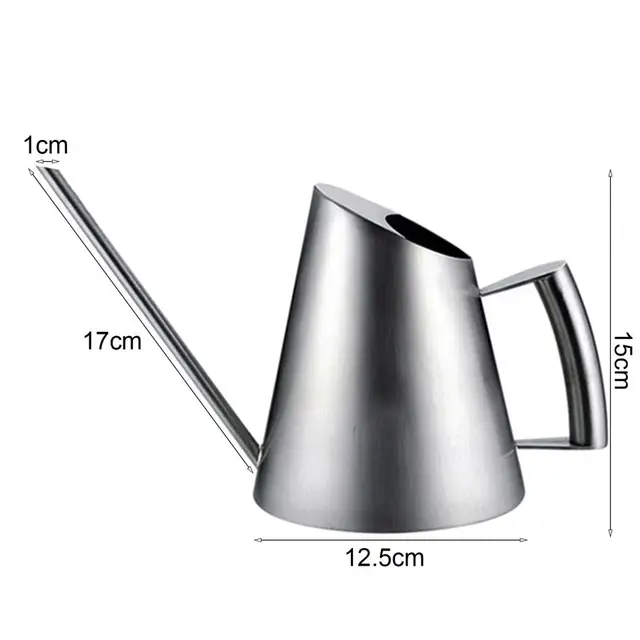 900 Ml -Es Öntözés Doboz Öntözőkertkertészet Nagy Kapacitású Újrafelhasználható Fém Rozsdamentes Acél Hosszú Kifolyó - Image 6