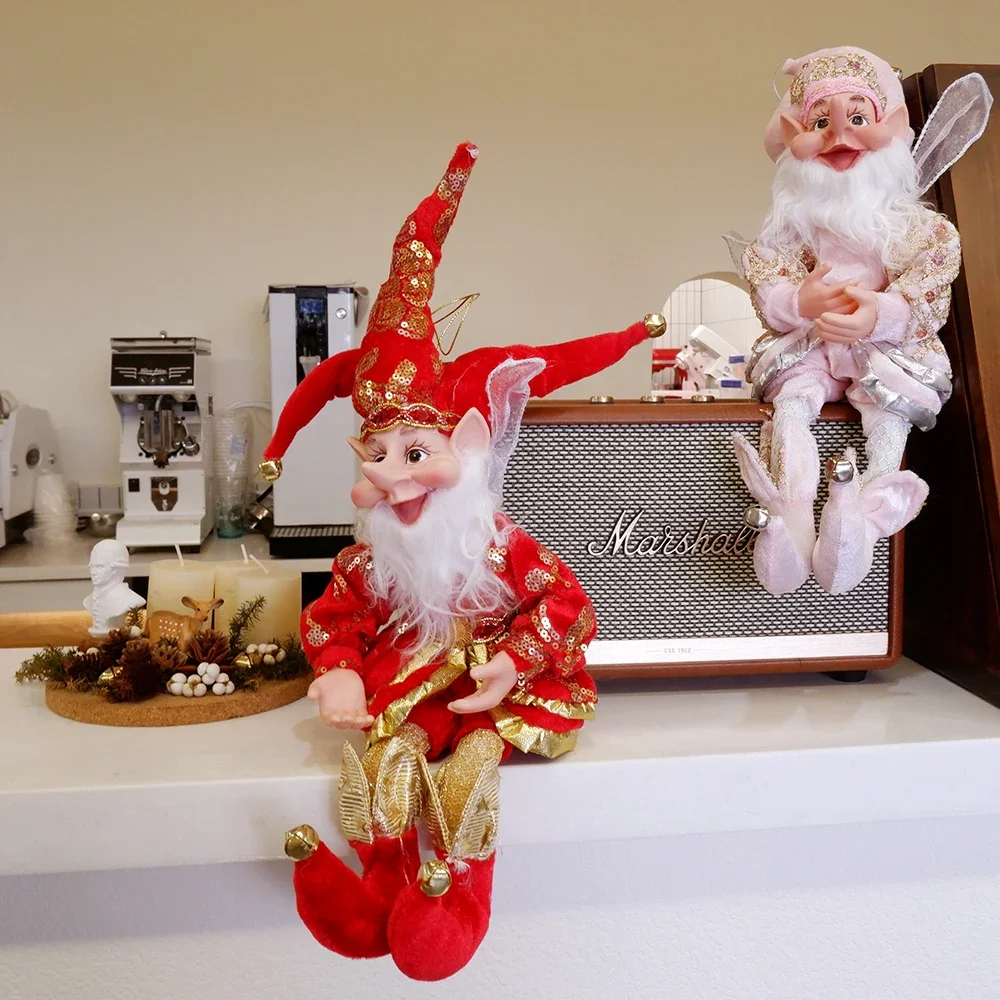 Festive 50cm Elf Doll Christmas Ornament - Perfect for Home Decor & Holiday Gifts