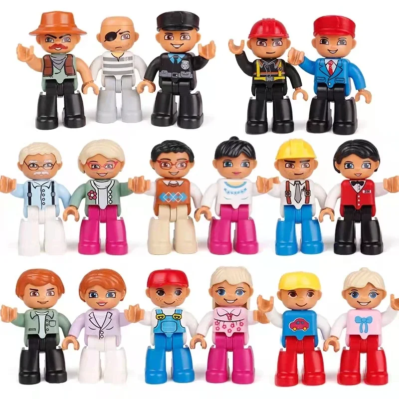 Deluxe City Action Figures Family Playset - Building Block Toys