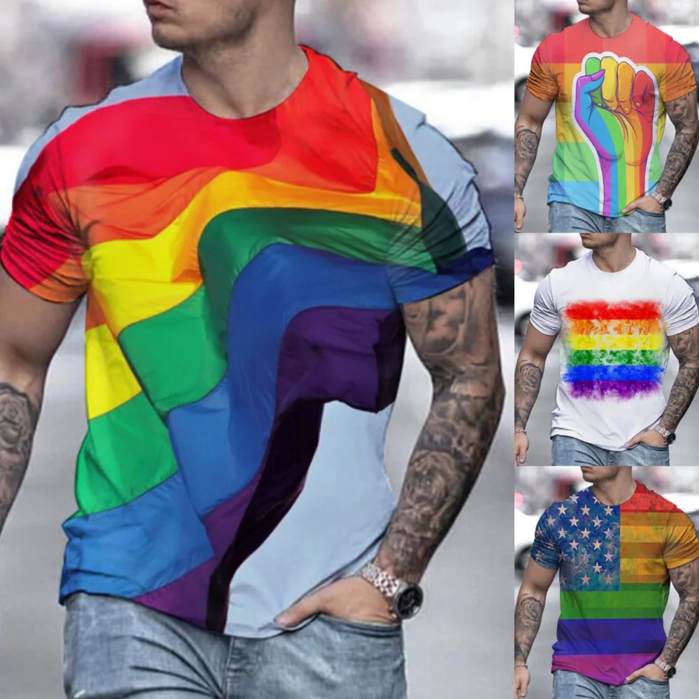 Bisexual Pride Shirt, Unisex Shirt, LGBT Shirt, Pride Tshirt, Minimalistic Shirt Rainbow Colorful Tee Shirt Short Sleeves