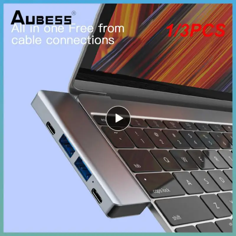 

1/3 шт., высокоскоростной алюминиевый концентратор Usb Type-C, 5 в 1