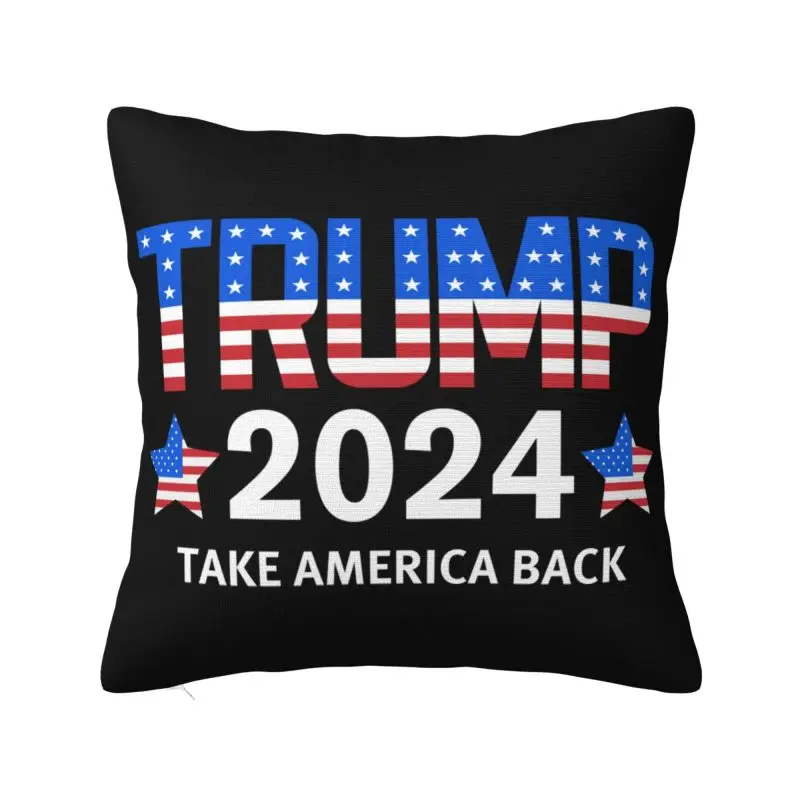 

Trump 2024 Cushion Cover 40x40cm US America Back Soft Nordic Throw Pillow Case Home Decoration