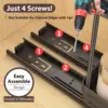 WORTHBUY 2 Tier Seasoning Bottle Sliding Storage Rack Cabinet Multipurpose Drawer Organizer Shelf Plastic Kitchenware Spice Rack 5