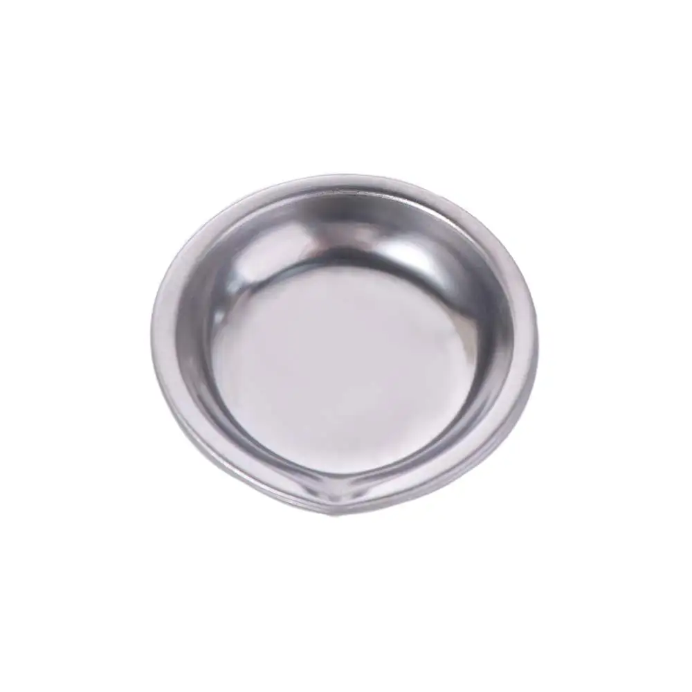 10pcs 스테인레스 스틸 페인팅 컬러 볼 드로잉 타블렛 미니 페인트 컬러 믹싱 컵 재사용 가능한 팔레트 플레이트 푸어 마우스 팔레트