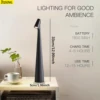 Table Lamp LED Touch Sensor Desktop Night Light Rechargeable Wireless Reading Lamp for Restaurant Hotel Bar Bedroom Decor Light 3