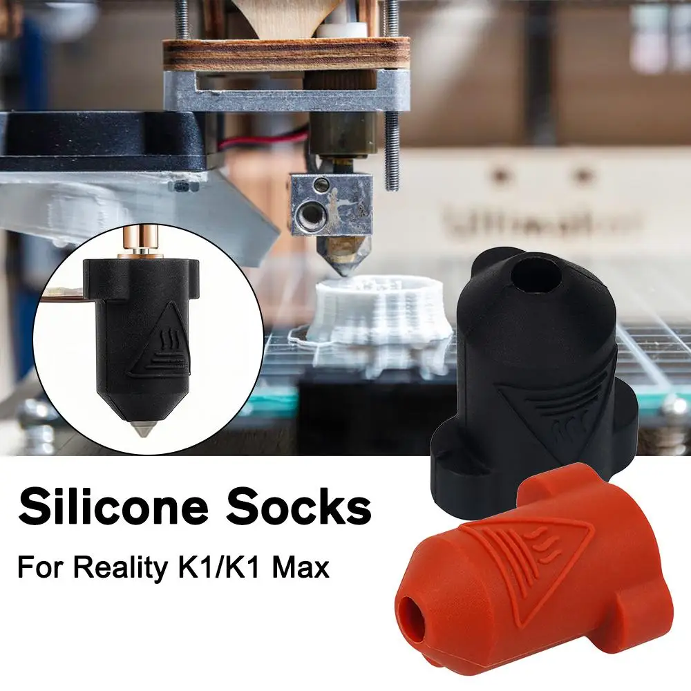 

1Pc Silicone Socks For Creality K1/K1Max Ceramic Heating Block Kit High Temperature Resistance Hotend Heat Insulation Cover R8F9