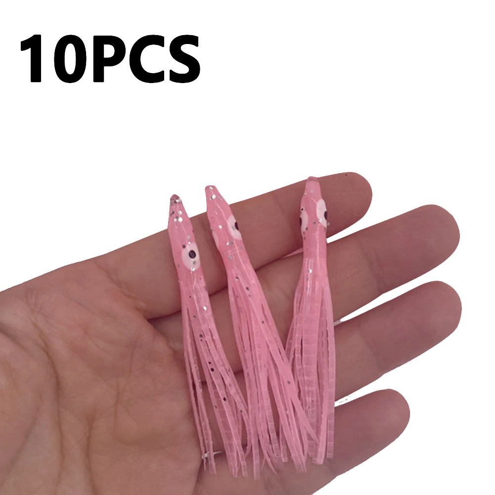 

6cm Needle-type Luminous Squid Bait Seal Fish Bait With Fish Hanging With String Hook Road Sub-soft Bait Hook Sea Fishing Iron