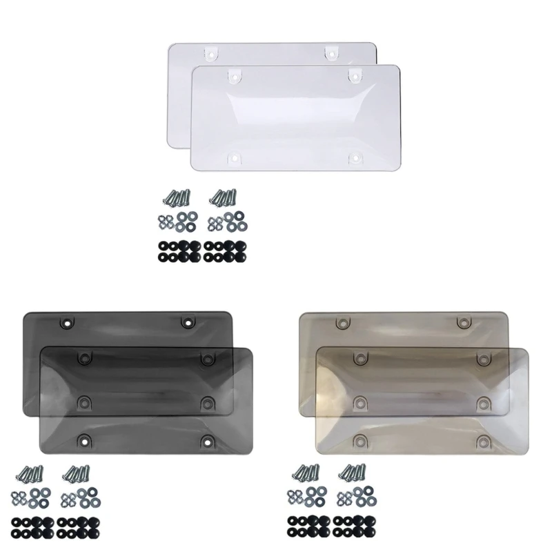 Clear Anti-Speed Red Light Toll Camera Stopper Plate Photos License Cover Frame .