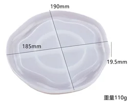 DIY Crystal Silicone Mold - Three-Layer Decorative Fruit and Tea Plate (06)