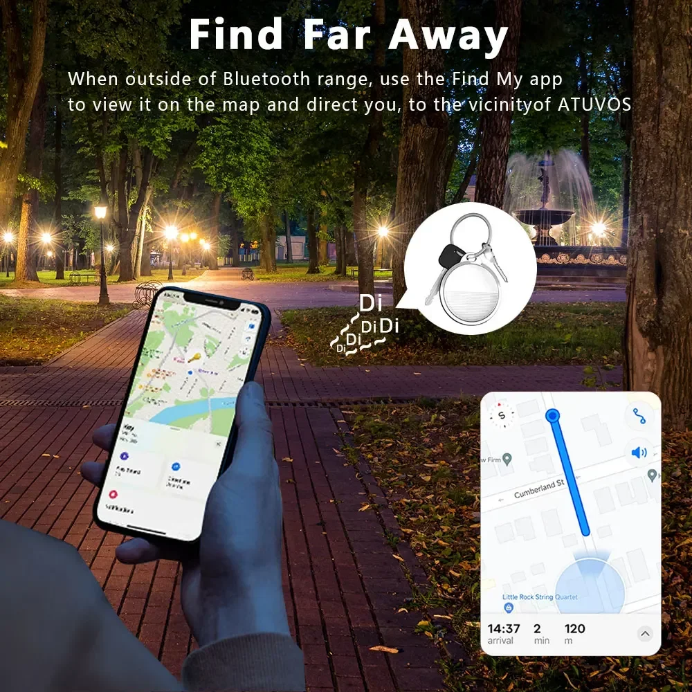 Smart Airtag Bluetooth GPS Tracker Work with Apple Find My APP ITag Air Tag Tracker Locator Pet Key Finder for IOS view 2