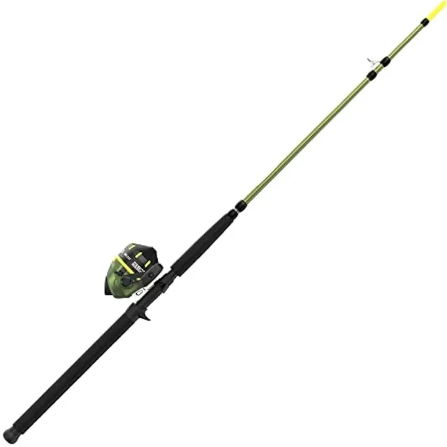 Zebco Big Cat Spincast Reel and Fishing Rod Combo, All-Metal Gears