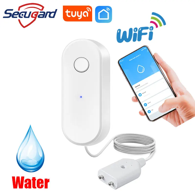 Tuya Smart Home WiFi Water Leak Detector Leakage Alarm Flood Sensor Smart  Life APP Water Alert