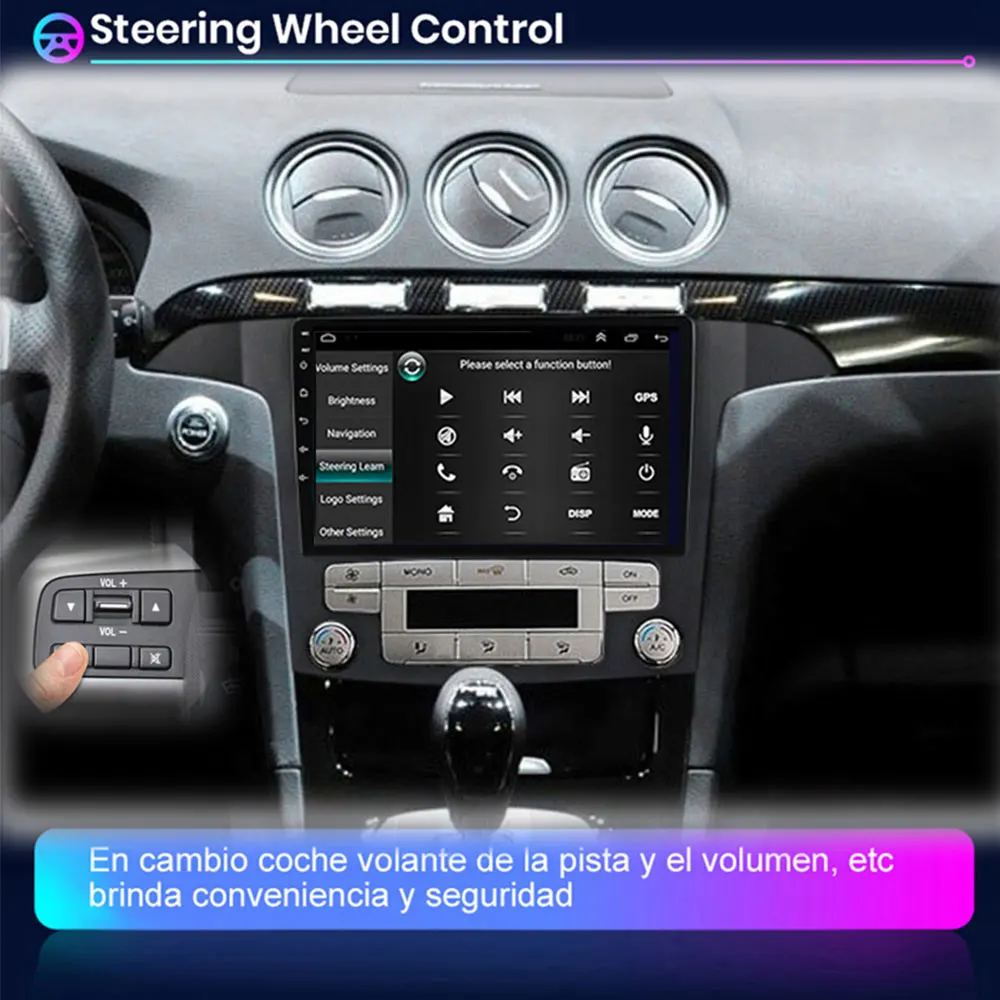 Ford S Max S-MAX 2007-2015 2 Din Android 12 Car Radio Multimedia Video Player Stereo Navigation GPS Carplay Autoradio WIFI car stereo