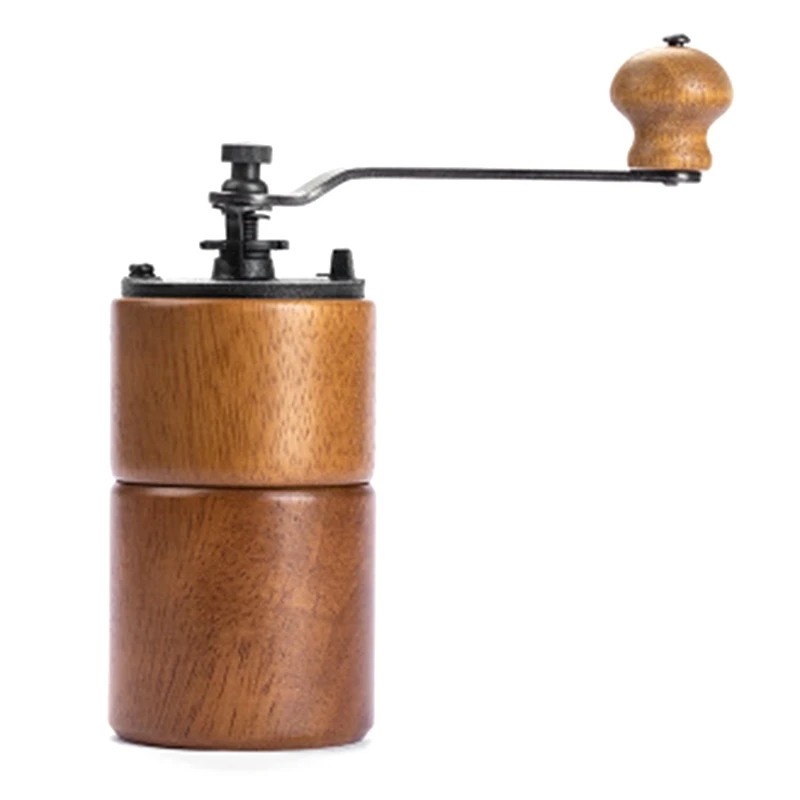 

Ручная кофемолка из массива дерева, регулируемая толщина, ручная кофемашина, бытовая кофемолка, цвет кофе