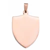 10Pcs Men Jewelry Stainless Steel Customized Dog Tags Pendant Name Engraved Shield Shape Necklace Jewelry Wholesale Dropship 4