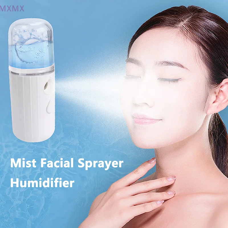 30ML Mini Nano Mist Facial Sprayer Humidifier USB Rechargeable Nebulizer Portable Face Moisturizing Machine Skin Care Tools