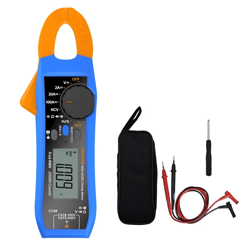 

CM2100B Bluetooth Clamp Meter 20000 Counts True RMS Capacitance Resistance Diode Clamp Multimeter
