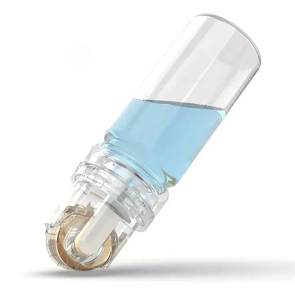 64Pins Roller Titanium Gold Tips Needle Serum Applicator Sterile Disposable Packaged Reusable Bottle No Liquid derma roller