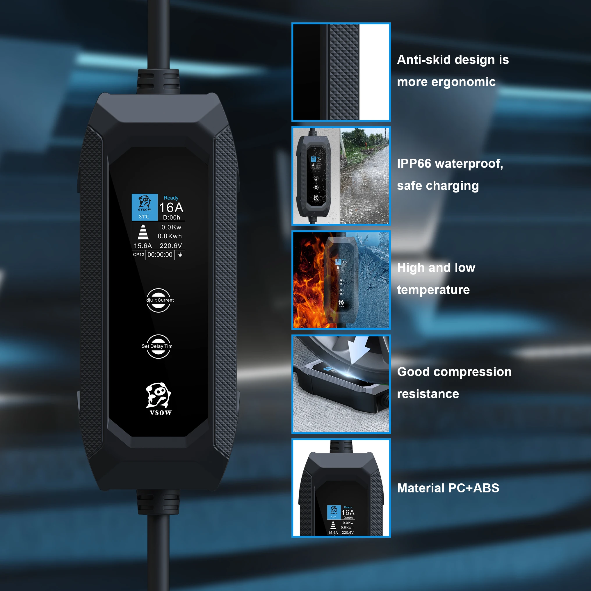 evsow Portable EV Charger