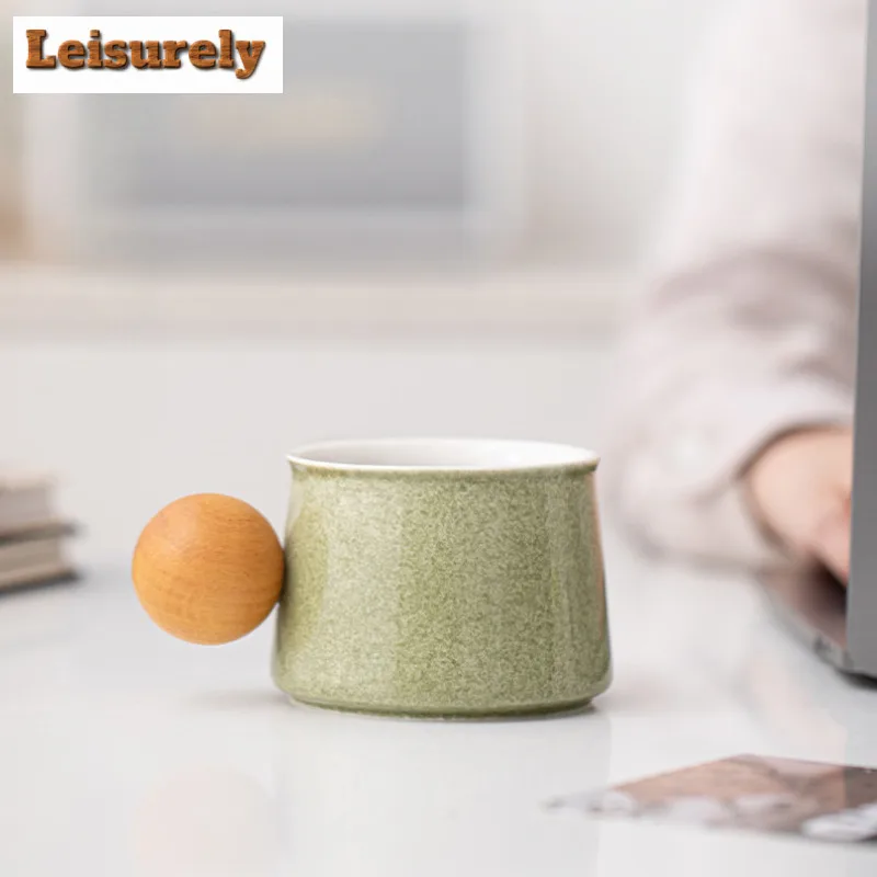 250ml Clear Sky Ceramic Coffee Mug Couple Handgrip Cups Afternoon Tea Mug Coffee Milk Pot Office Water Cup Drinkware Craft