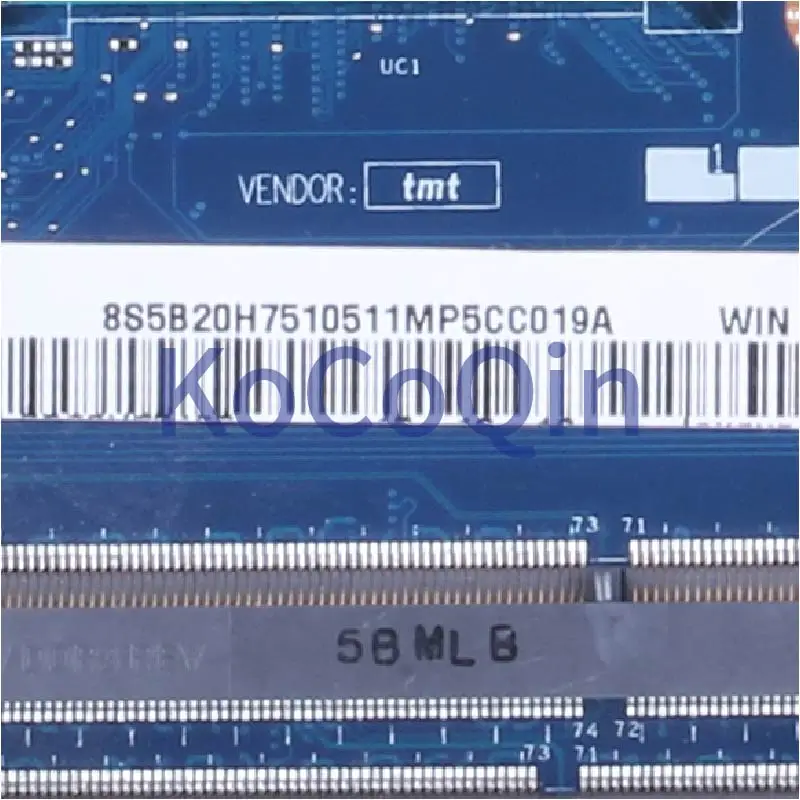 para Lenovo Ideapad B5070 I34005u Notebook Mainboard 5b20h7510511 Ziwb2 Ziwb3 Ziwe1 La-b092p Sr1ek Ddr3 Laptop Motherboard - Imagem 3