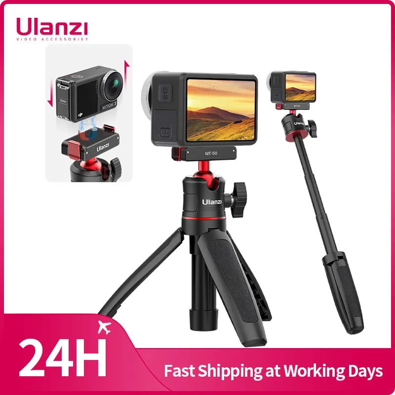 

Ulanzi MT-50 Extendable Magnetic Tripod for OSMO Action 3 Quick Release Handle Monopod DJI OSMO Action 3 Accessories