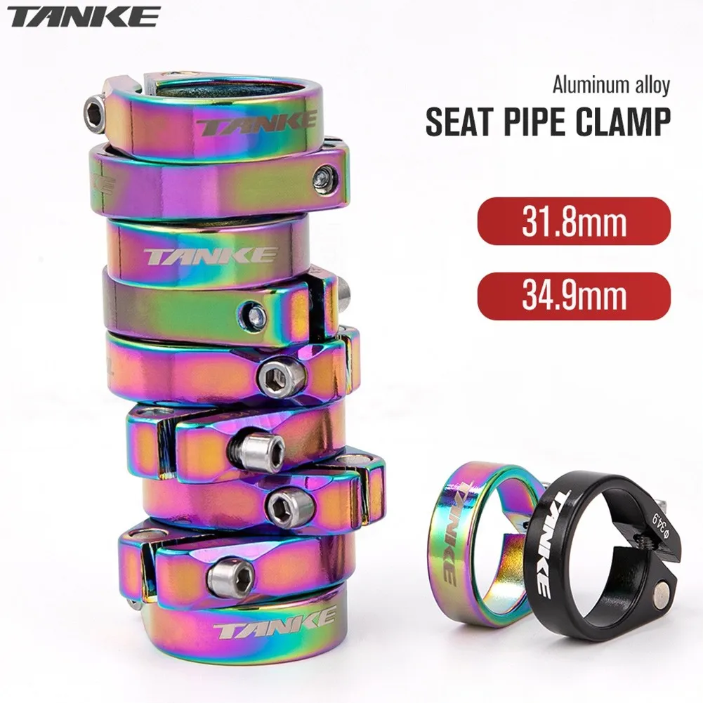 

TANKE Bicycle Seat Post Clamp 31.8/34.9mm MTB Road Bike Aluminum Alloy Seatpost Clamps Saddle Seat Tube Clamp Cycling Parts