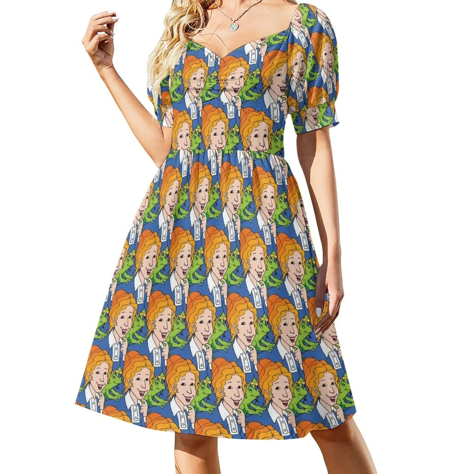

Frizzle Pattern Dress women dresses women long dresses dresses ladies 2023 summer